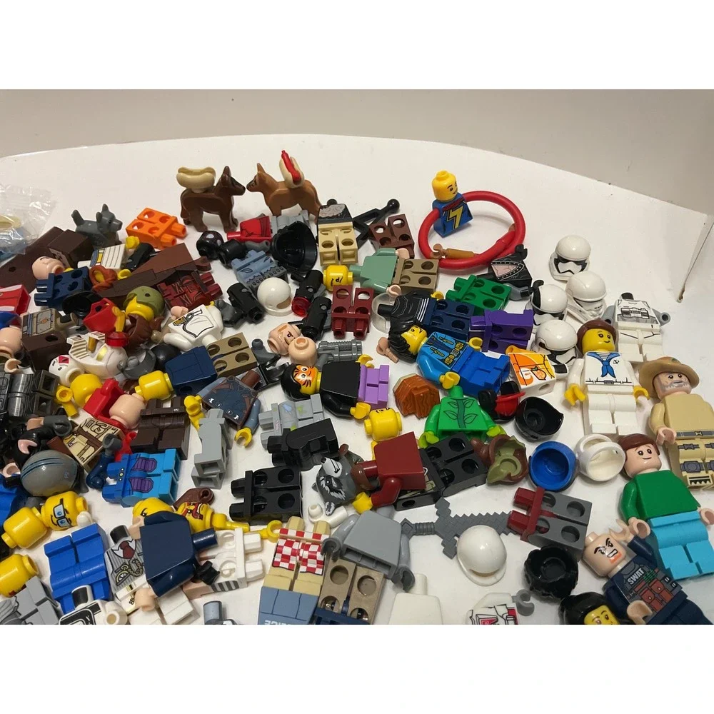 LEGO Minifigure Lot 11oz Assorted Figures Batman Spider-Man Star Wars Ninjago